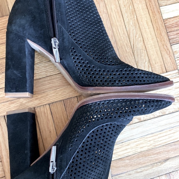 Vince Camuto Perforated Heeled Booties - Picture 9 of 10